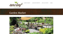 Desktop Screenshot of newleafgardenmarket.com